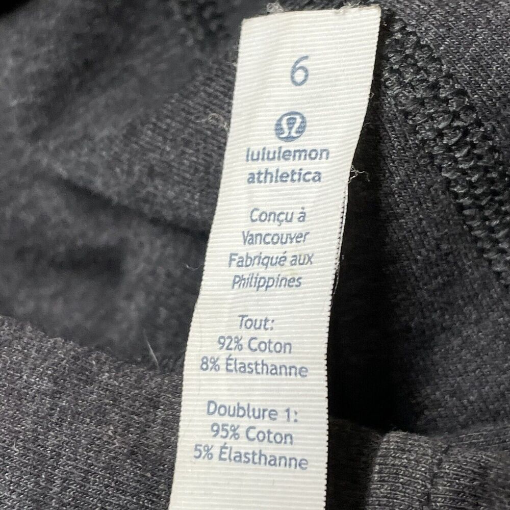 LuLuLemon Athletica Jacket Size 6 Dark Gray Asymmetrical Tunic Length Pockets - Picture 10 of 11